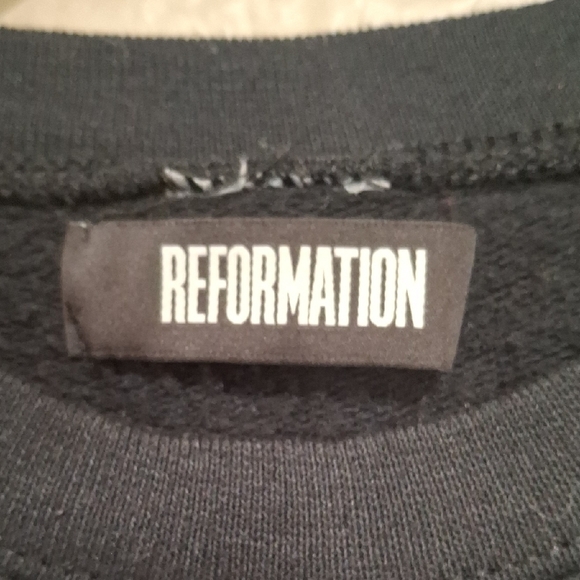 Reformation Men Black Crewneck Sweater Size M - Picture 2 of 9